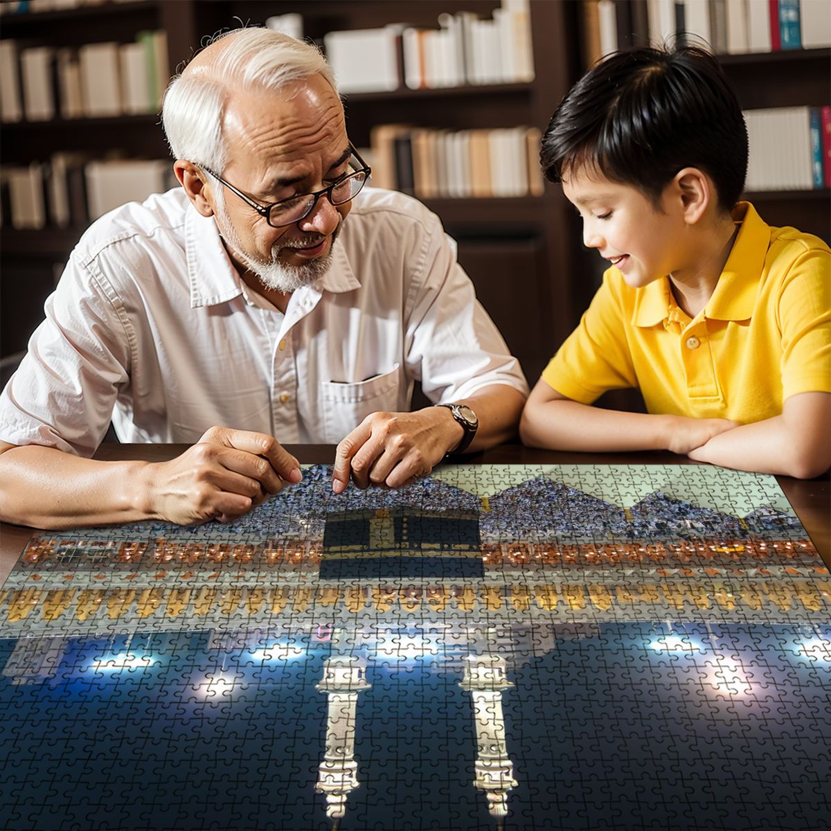 Puzzles en bois 1000 pièces Makkah