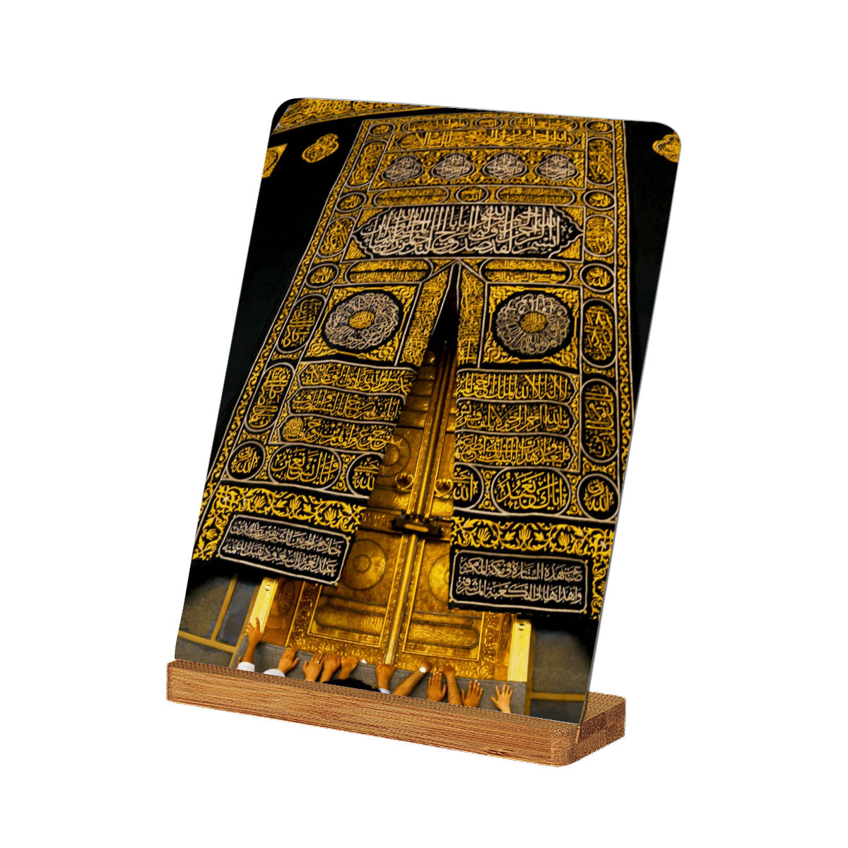 Photo Kaaba en métal avec support vertical