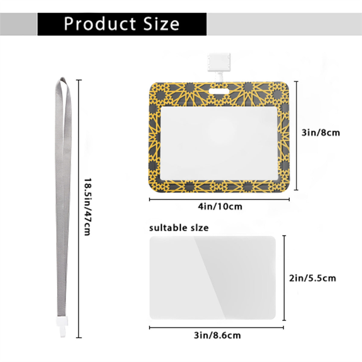 Porte-badges Hajj & Omra horizontal