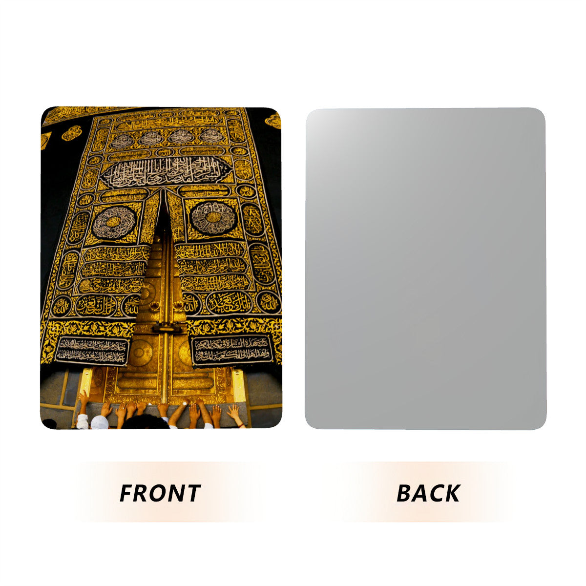 Photo Kaaba en métal avec support vertical