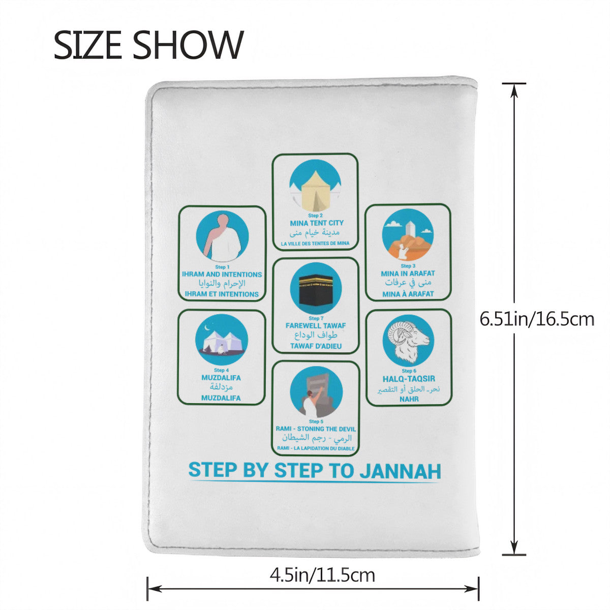 Porte-passeport Guide du Hajj
