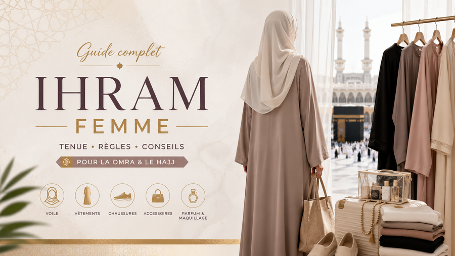 Tenue de l’Ihram pour la femme : vêtements, voile, chaussures et règles à connaître