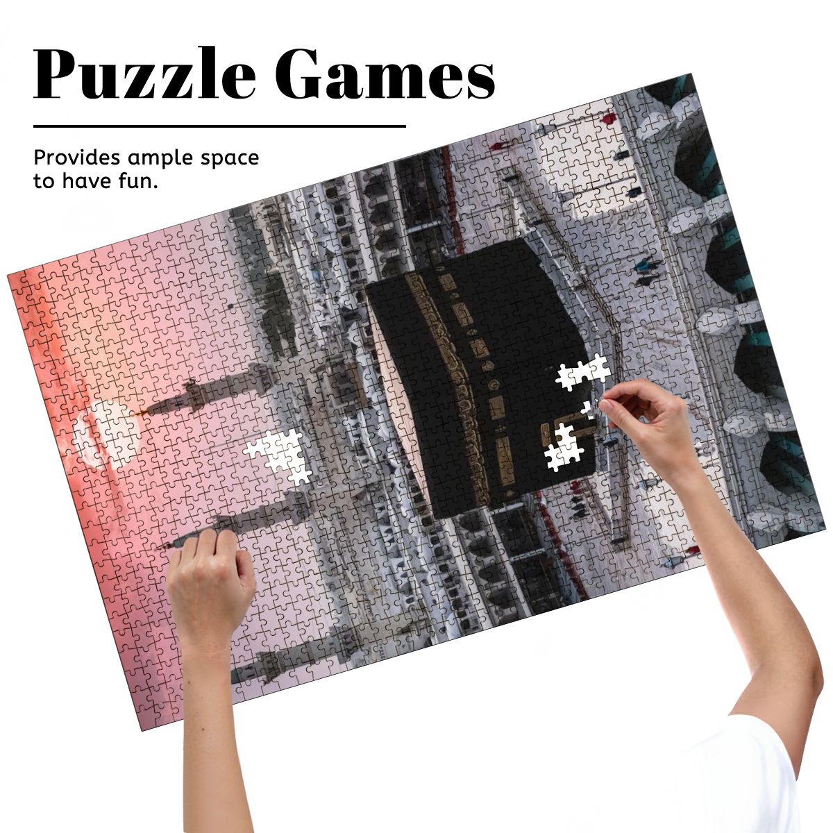Puzzles en bois 1000 pièces la Mecque