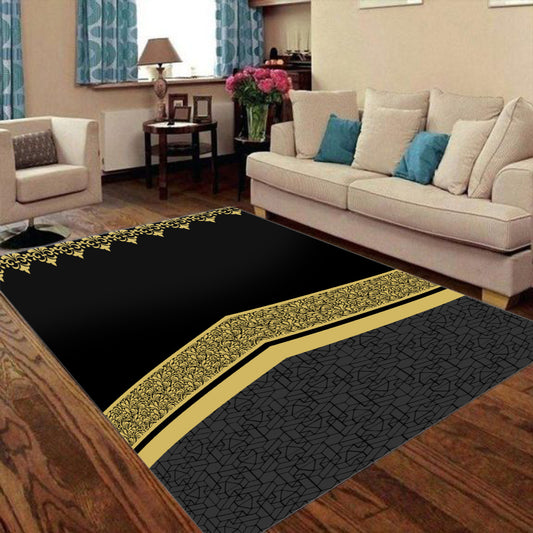 Tapis de prière pliable luxe Motif Kaaba