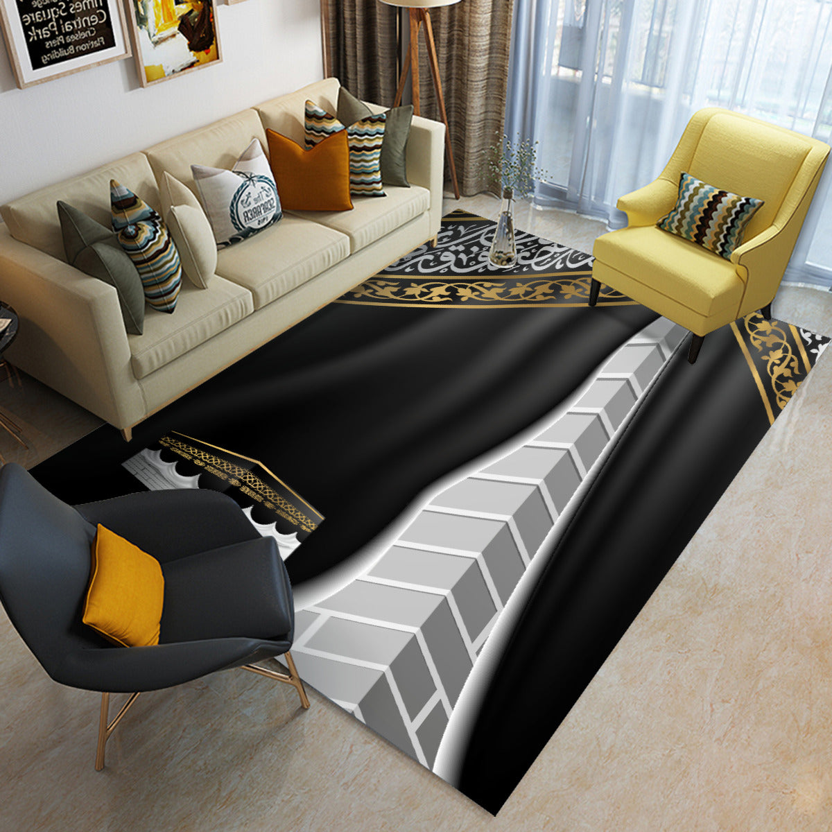 Tapis de prière la kaaba illustration