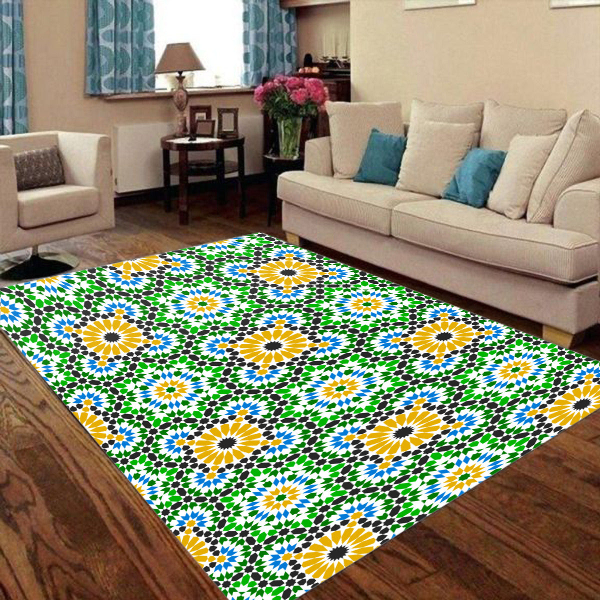Tapis de prière motif zellige Marocain