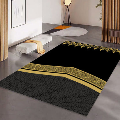 Tapis de prière pliable luxe Motif Kaaba