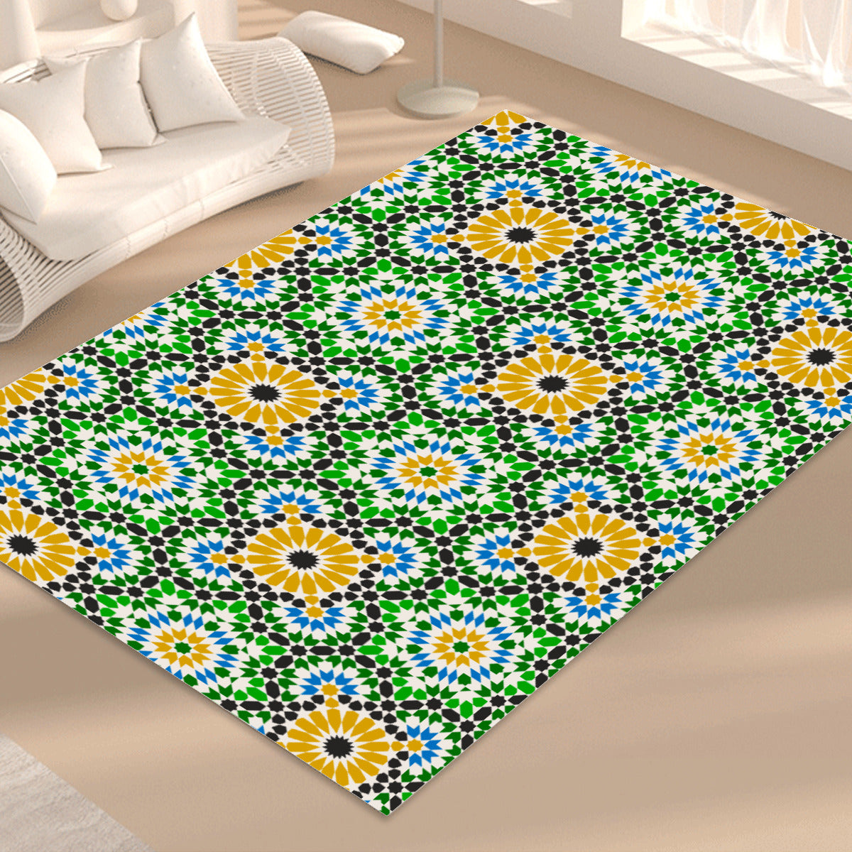 Tapis de prière motif zellige Marocain