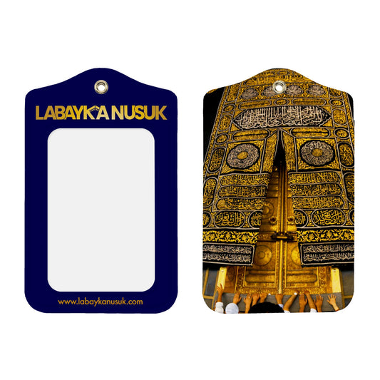 Porte-badge en cuir Kaaba