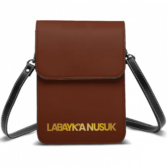 Sac à bandoulière en cuir porte-monnaie & téléphone portable LabaykaNusuk