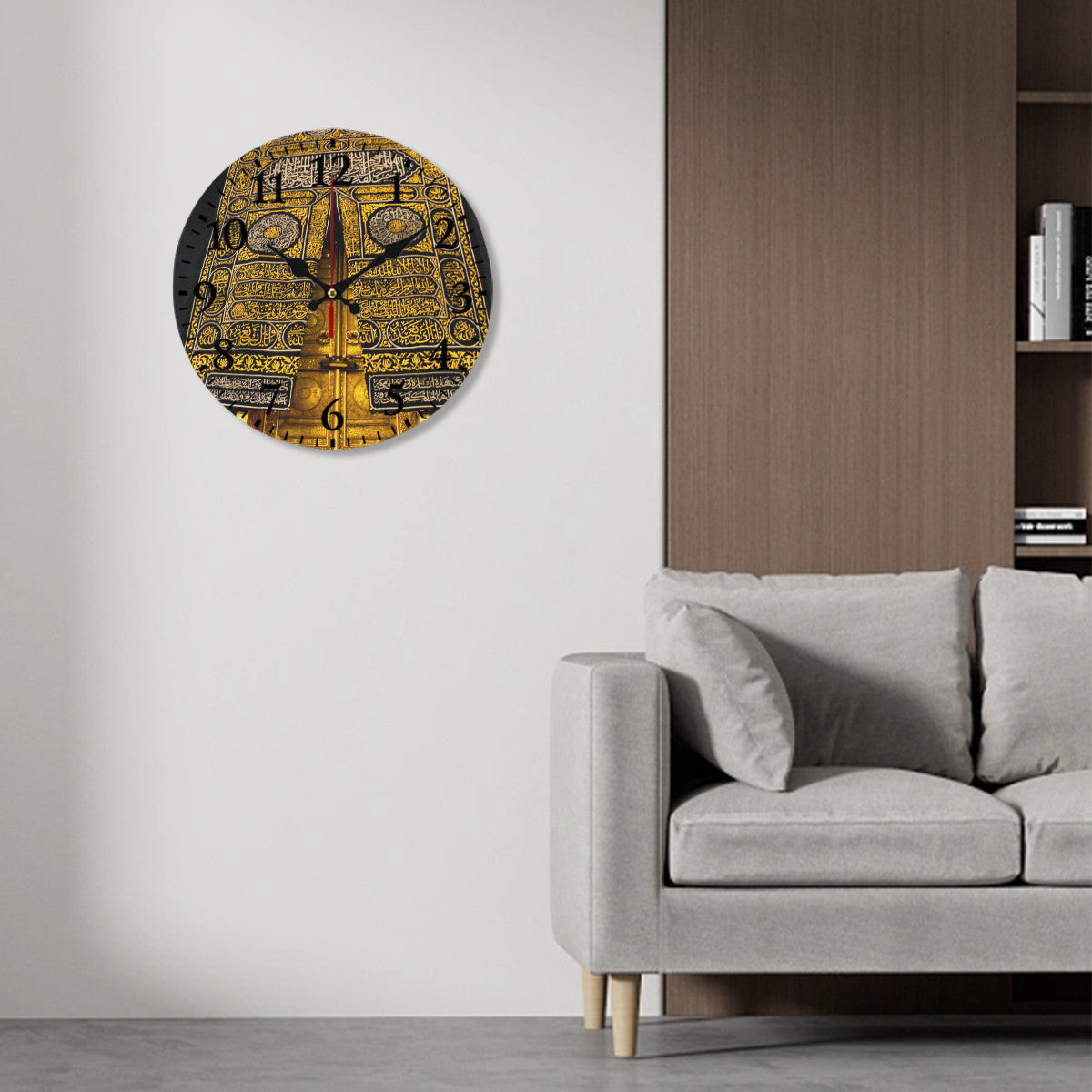 Horloge islamique murale Kaaba en PVC