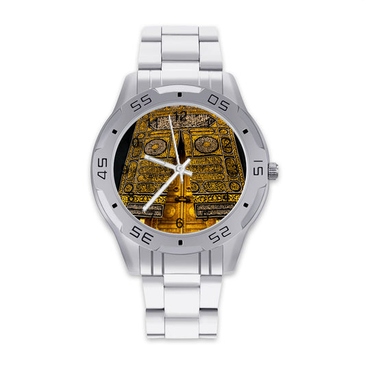 Montre classique en acier inoxydable Kaaba