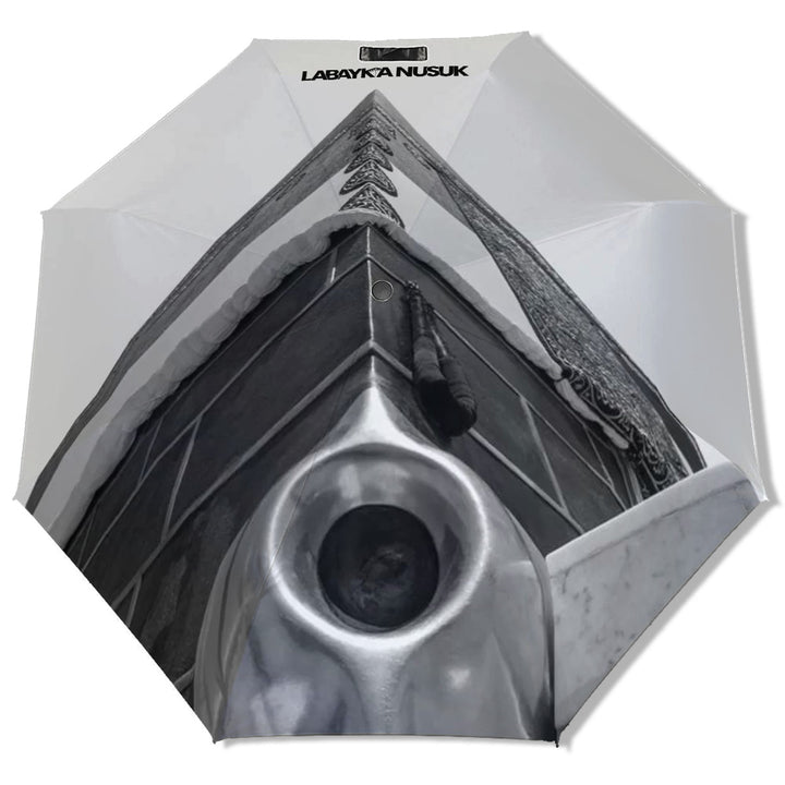 Parapluie Labaykanusuk Pierre noire anti-UV pour le Hajj