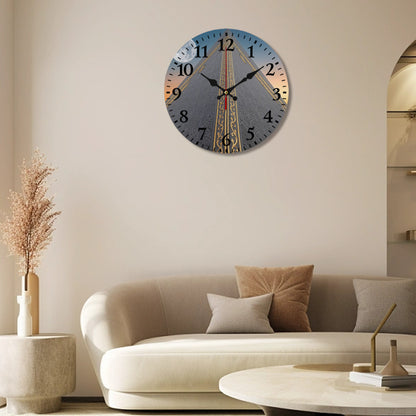 Horloge islamique murale Kaaba & Lune en PVC