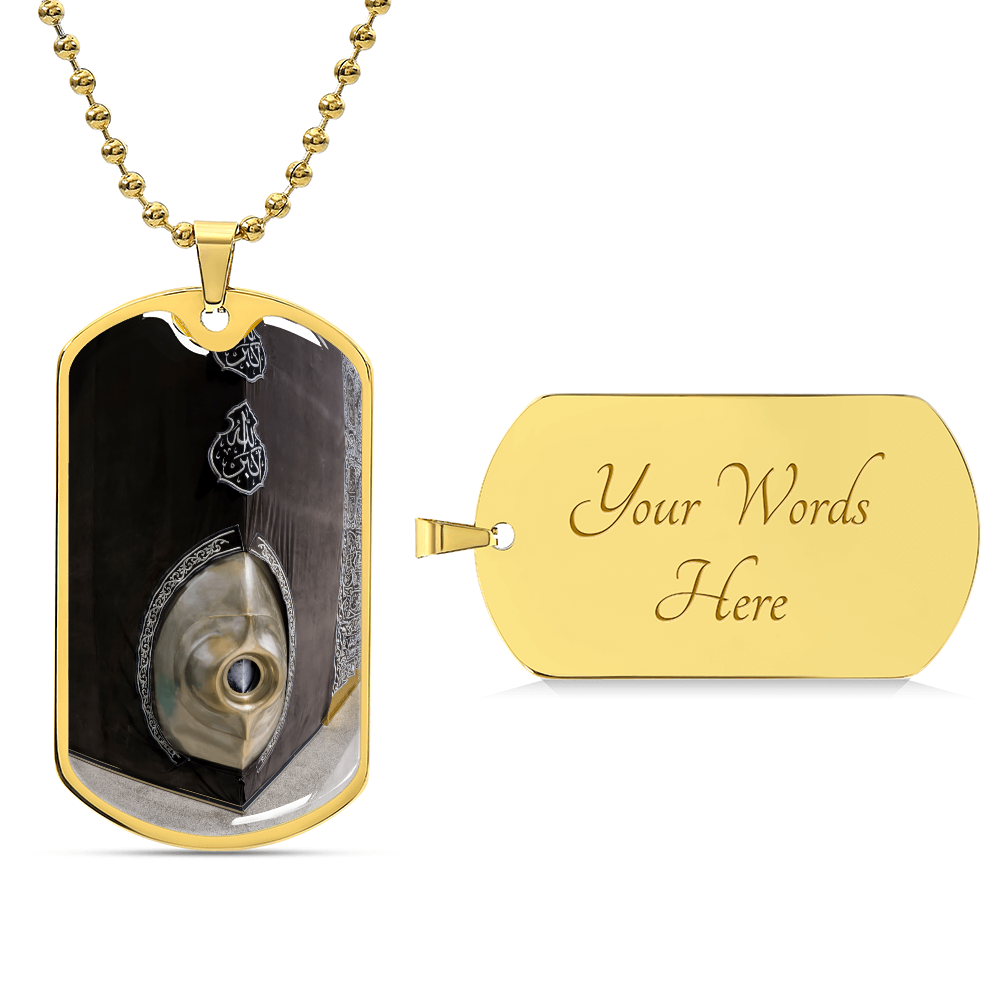 Collier de luxe Al-Hajar Al-Aswad Pierre Noire de la Kaaba