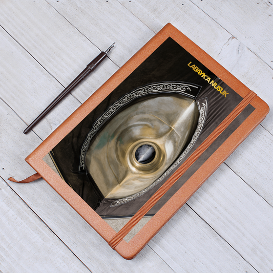 Bloc-notes Pierre Noire Hajar Al-Aswad Cuir Végétalien