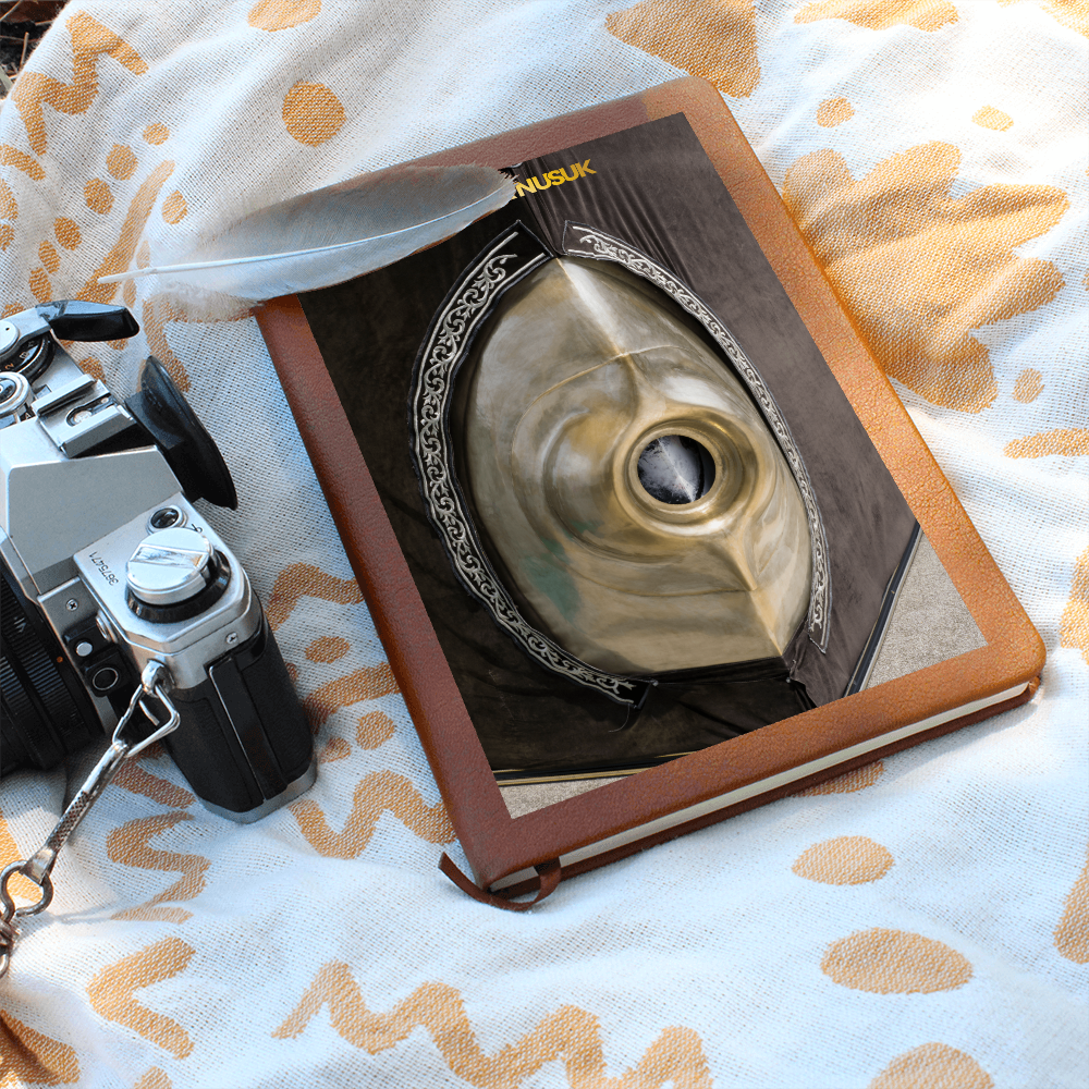 Bloc-notes Pierre Noire Hajar Al-Aswad Cuir Végétalien