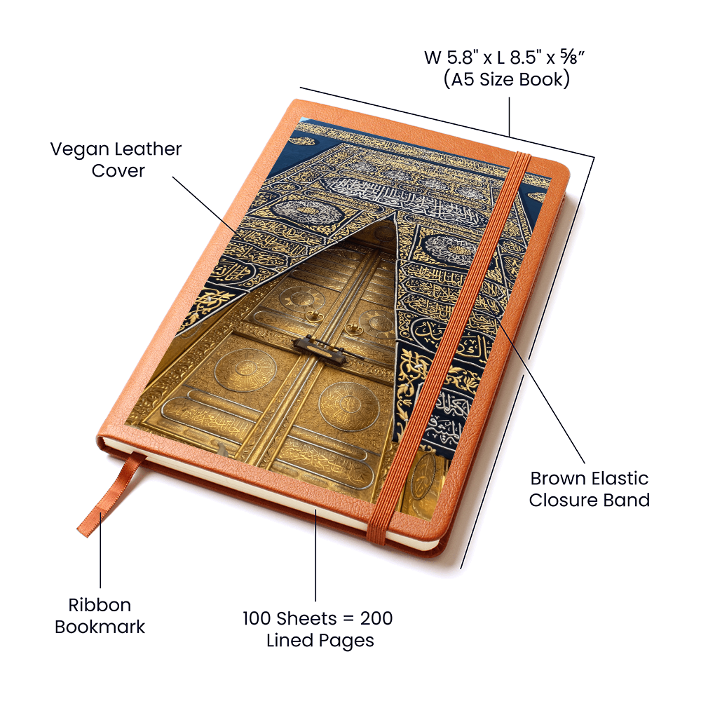 Bloc-notes Porte Kaaba Cuir Végétalien