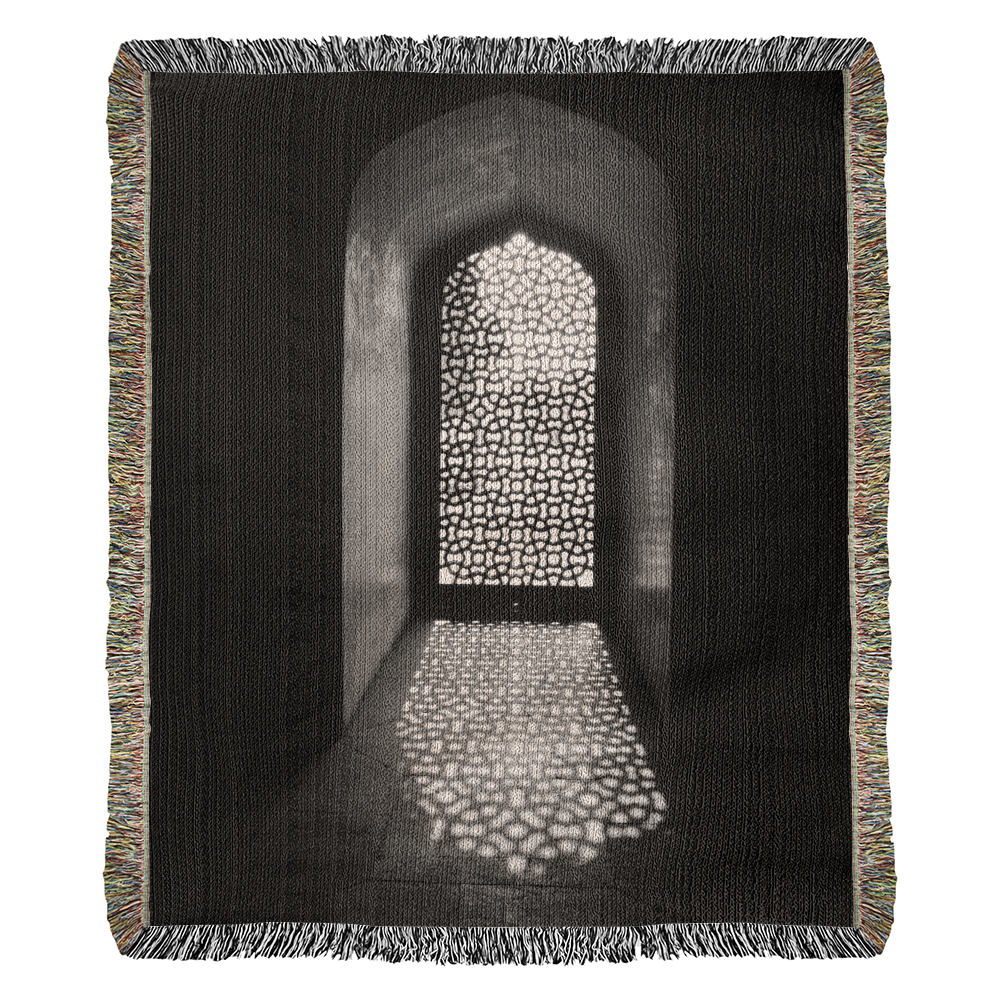 Tapis Couverture Nour de Voyage Hajj & Omra Tissée 100% Coton