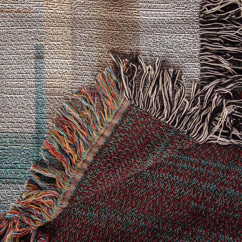 Tapis Couverture Voyage Hajj & Omra Tissée 100% coton