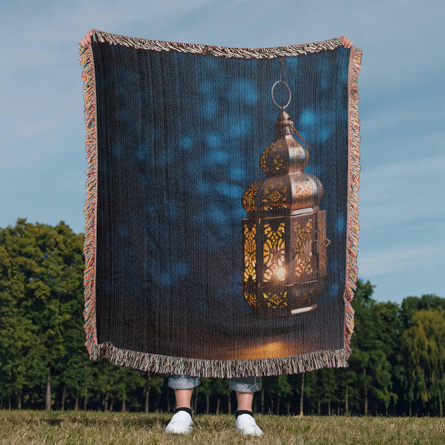 Tapis Couverture Al-Fanous Tissée 100 % Coton