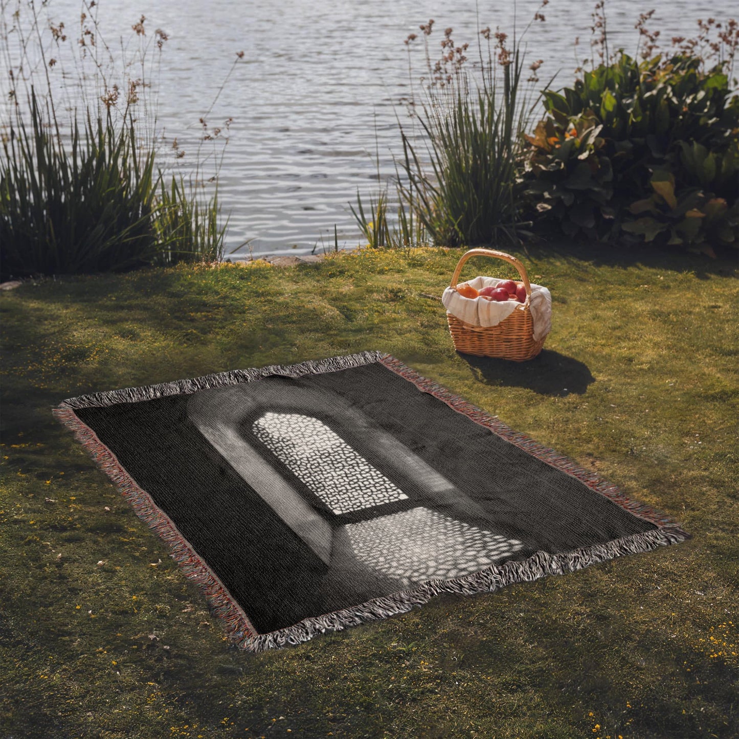 Tapis Couverture Nour de Voyage Hajj & Omra Tissée 100% Coton