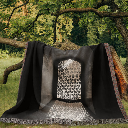 Tapis Couverture Nour de Voyage Hajj & Omra Tissée 100% Coton