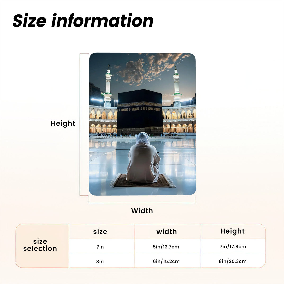Photo Hajj Kaaba en métal avec support