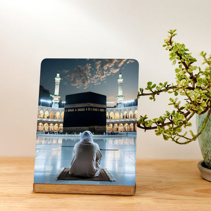 Photo Hajj Kaaba en métal avec support