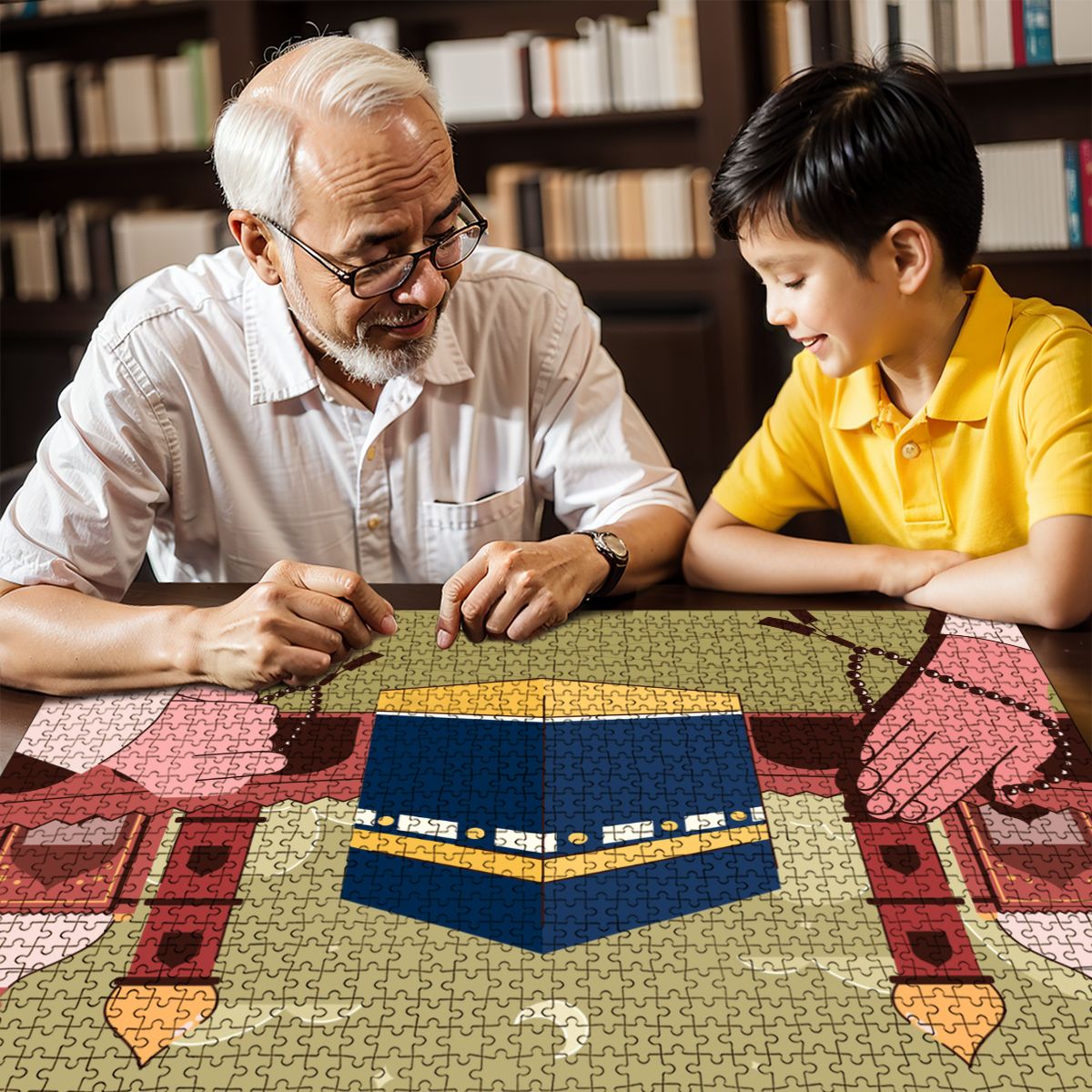 Puzzles en bois 1000 pièces Doua à la Mecque