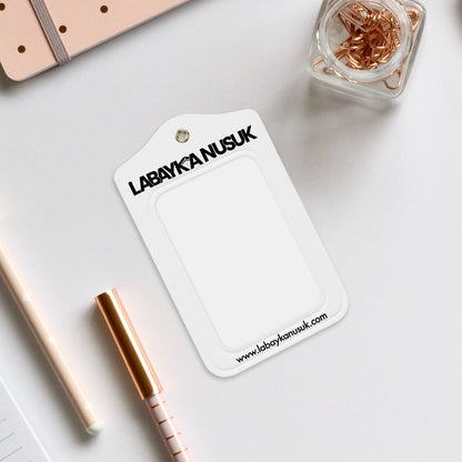Porte-badge en cuir Labaykanusuk