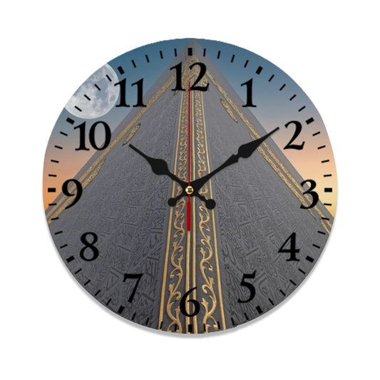 Horloge islamique murale Kaaba & Lune en PVC